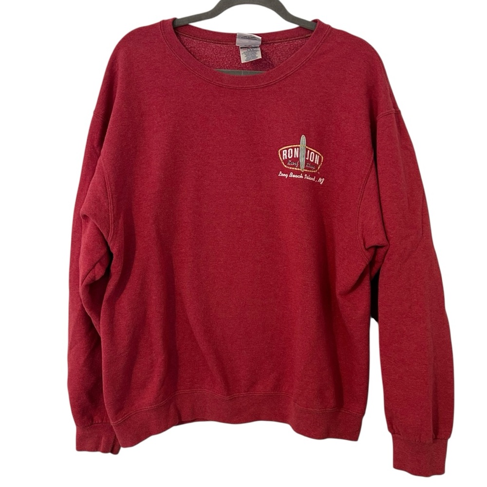 Red Ron Jon Long Beach Island LBI NJ Surf Shop Crewneck Men’s Unisex Size Large!